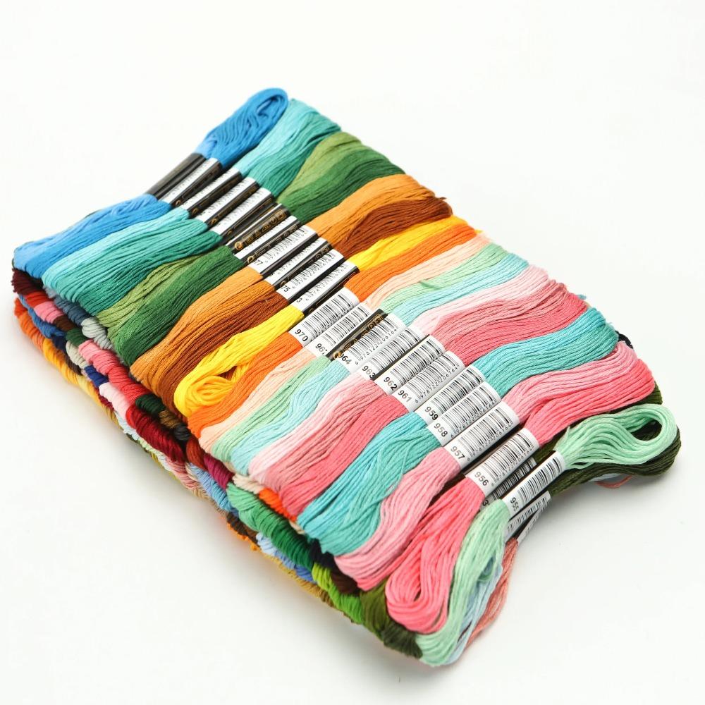 50/100/150/200colors Cross Stitch Embroidery Floss, Home Sewing, Craft Thread, Per Skein Not Repeat Colors