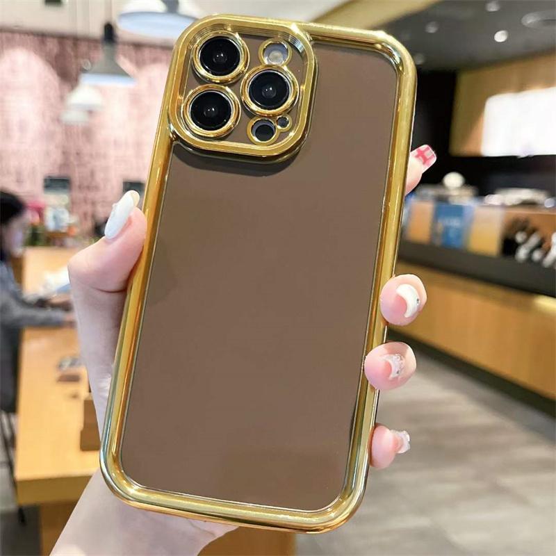 For iPhone 15 Pro Max Luxury Electroplated TPU Phone Case For iPhone 14 13 12 11 Pro Max X XS XR XS Max 8 7 Plus Shockproof Cover