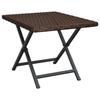 VidaXL Table pliable marron 45x35x32 cm résine tressée, table pliable, table, meuble de terrasse, meuble de jardin, meuble 362250