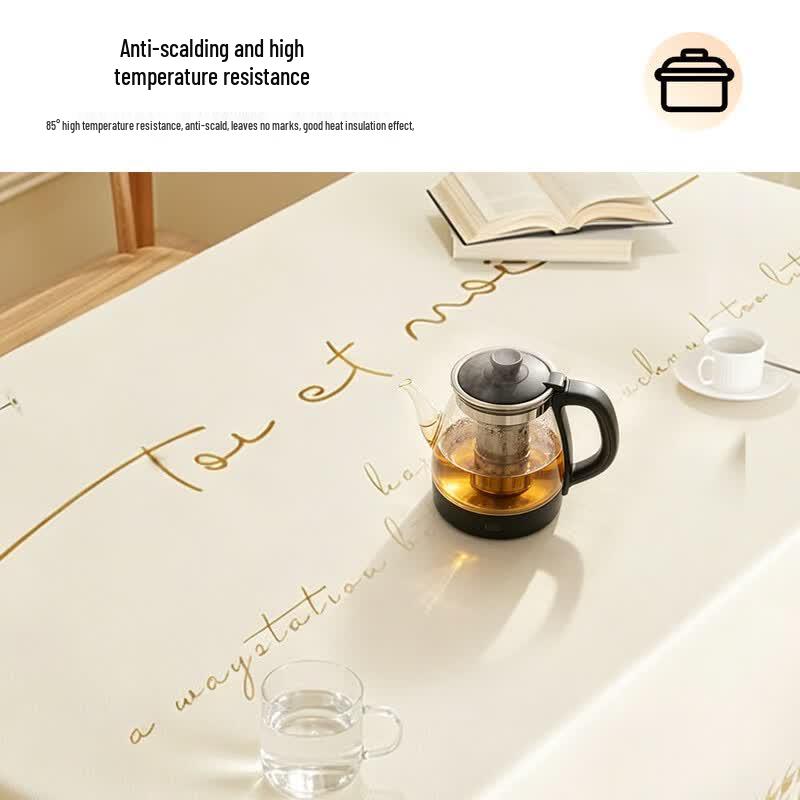 Light Luxury PVC Waterproof Rectangular Tablecloth