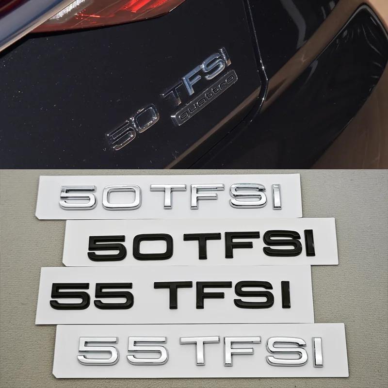 2026 Caldo Per Audi A6 A7 A8 Q7 Q8 Horch Accessori Esterni Lettere Auto Logo Cromato Nero ABS 50 TFSI 55 TFSI Emblema Badge Portellone Posteriore