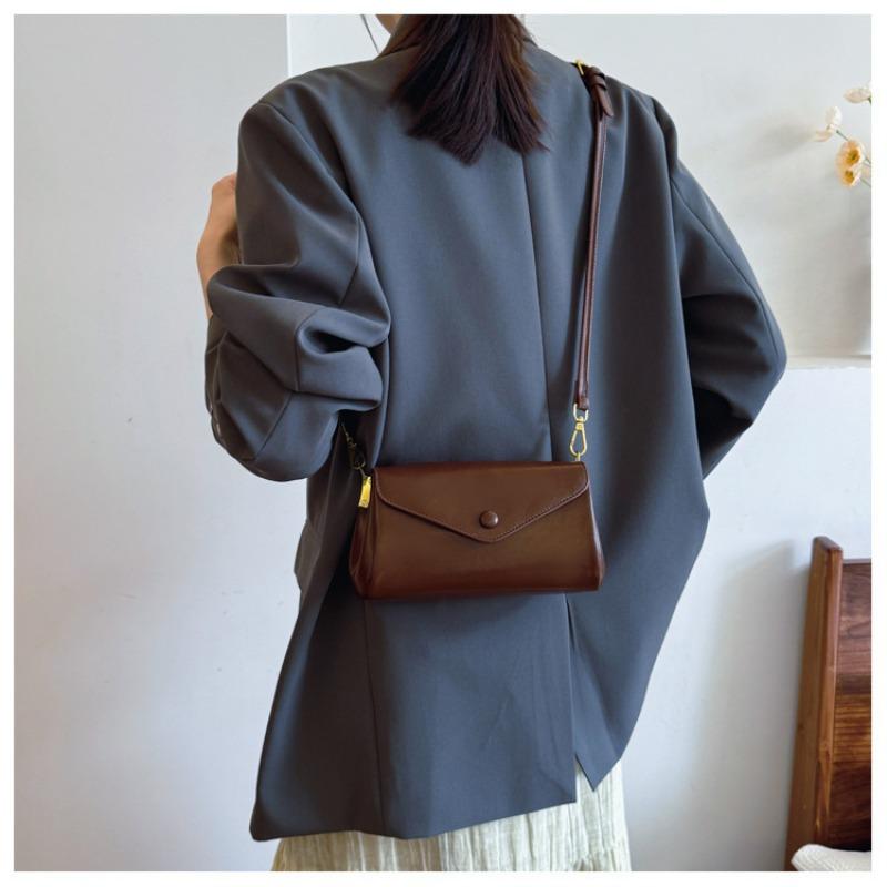 Single Shoulder Bag, Elegant Crossbody Bag, Casual and Simple Business Casual Soft Leather Bag