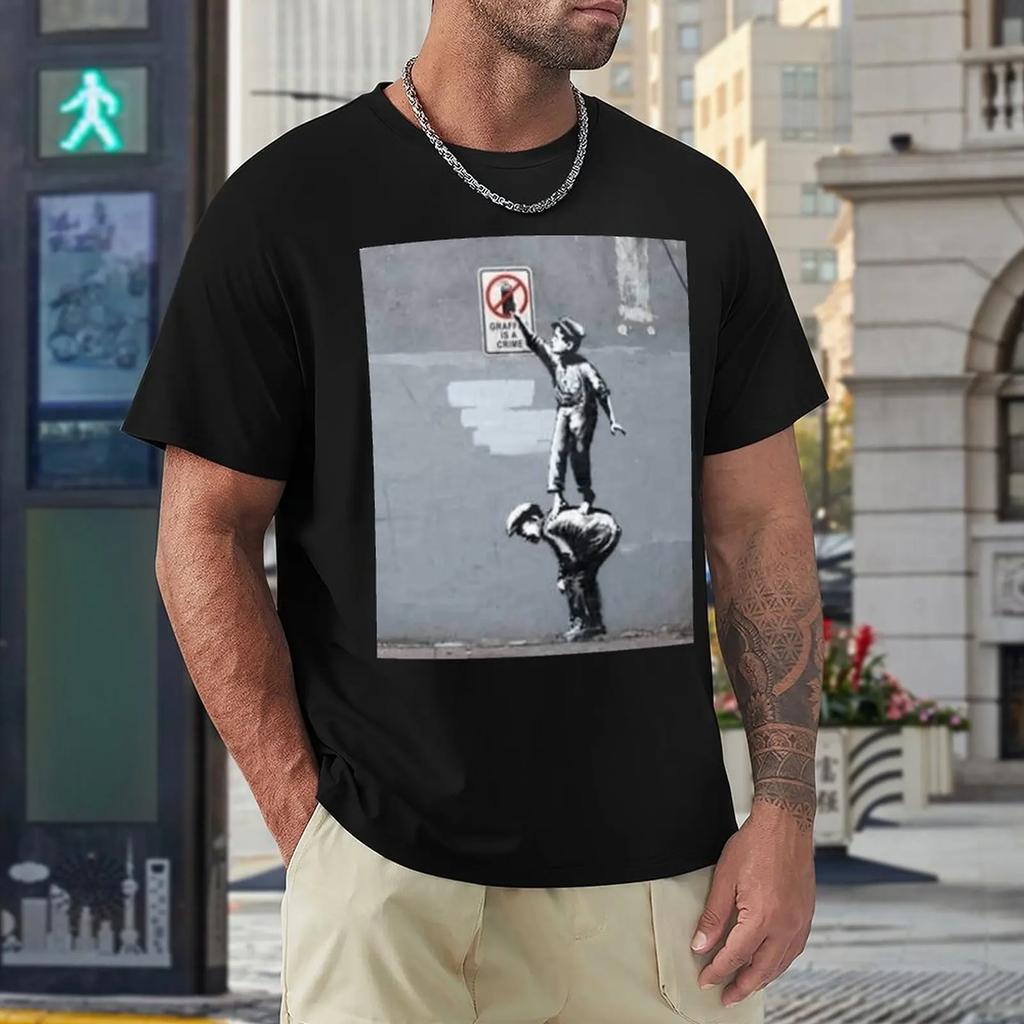 Graffiti Is A Crime Classic For Sale T-shirt Fresh Campaign  Cool Top Tee Unique Travel Eur Size