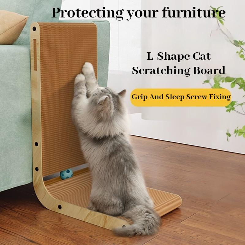 L-type Vertical Cat Scratching Board Wear-resistant and Scratch-resistant Cat Scratch Post Kitten Scratching Furniture Protector
