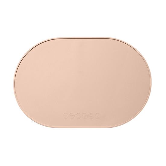 Silicone Placemats with Raised Reusable Kids Edges Non-Slip Placemats коричневый