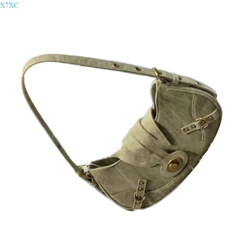 X7XC Women PU Shoulder Bag Korean Casual Handbag All-matching Tote Underarm Bag China Mainland