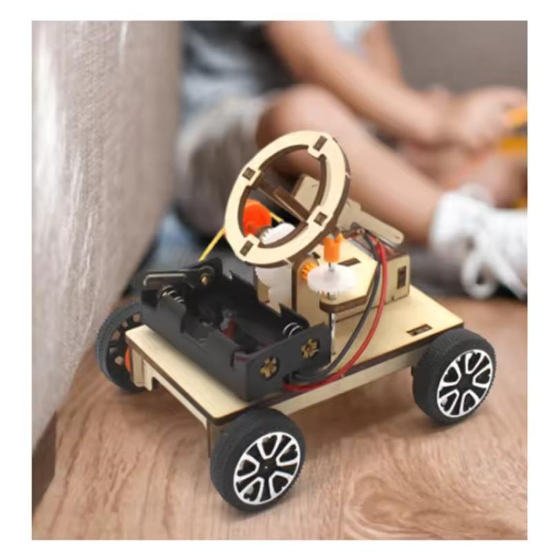 DIY Battlefield Radar Vehicle  Model Puzzle Toys Kids STEAM Electric Educational Teaching Kit 3D Assemble Scientific Toys