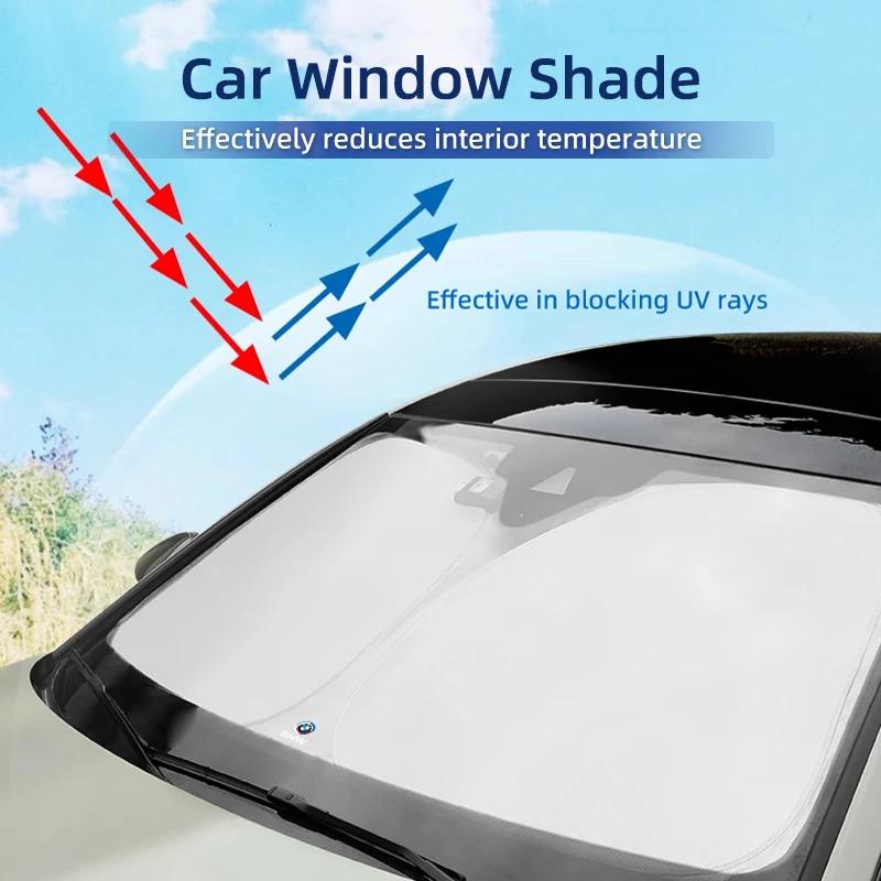 Car Sticker 2025 Hot Car Windshield Sunshade Cover Folding Sunscreen UV Protector For BMW F26 E90 E70 E87 E36 I01 F25 F01 E60 F4
