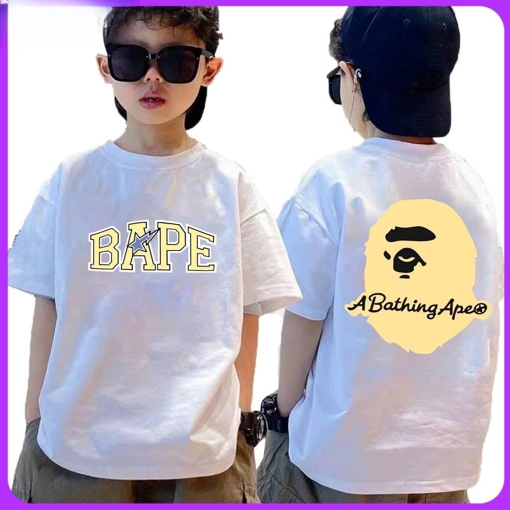 

NELY модна тенденція Bape дитяча футболка хлопчики Baju Perempuan Murah сорочка унісекс топ з коротким рукавом 130