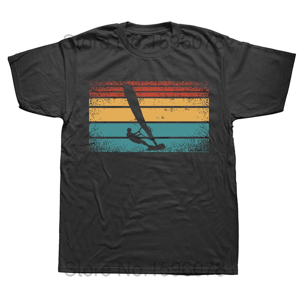 Windsurfen Windsurfen Surfen Surf Baumwolle Kurzarm Lustiges T-Shirt Grafik Harajuku Hip Hop T-Shirt Streetwear