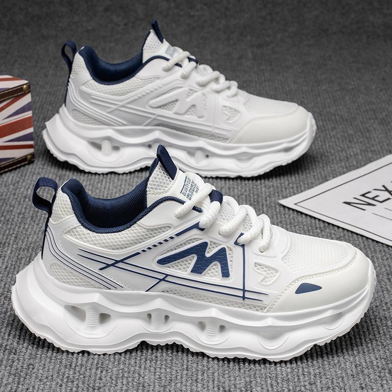 Men's Shoes 2025 New Autumn Breathable Casual Versatile Sports Trendy Shoes Youth Lightweight Trend Platform Dad Shoes