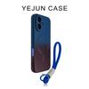 Luxury Magsafe Wireless Charge With Lanyard Gradient Phone Case For iPhone 15 11 12 13 14 16Pro Max Plus Soft  Silicone Cover