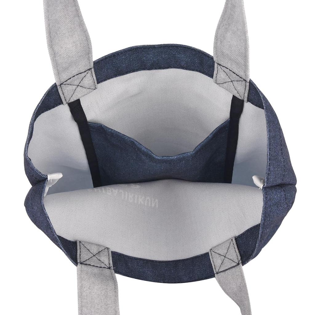 Bolsa Tote Pequena de Lona com Padrão Japonês e Fuji DB [Kusuguru Japan] Shibajiri-kun Monte