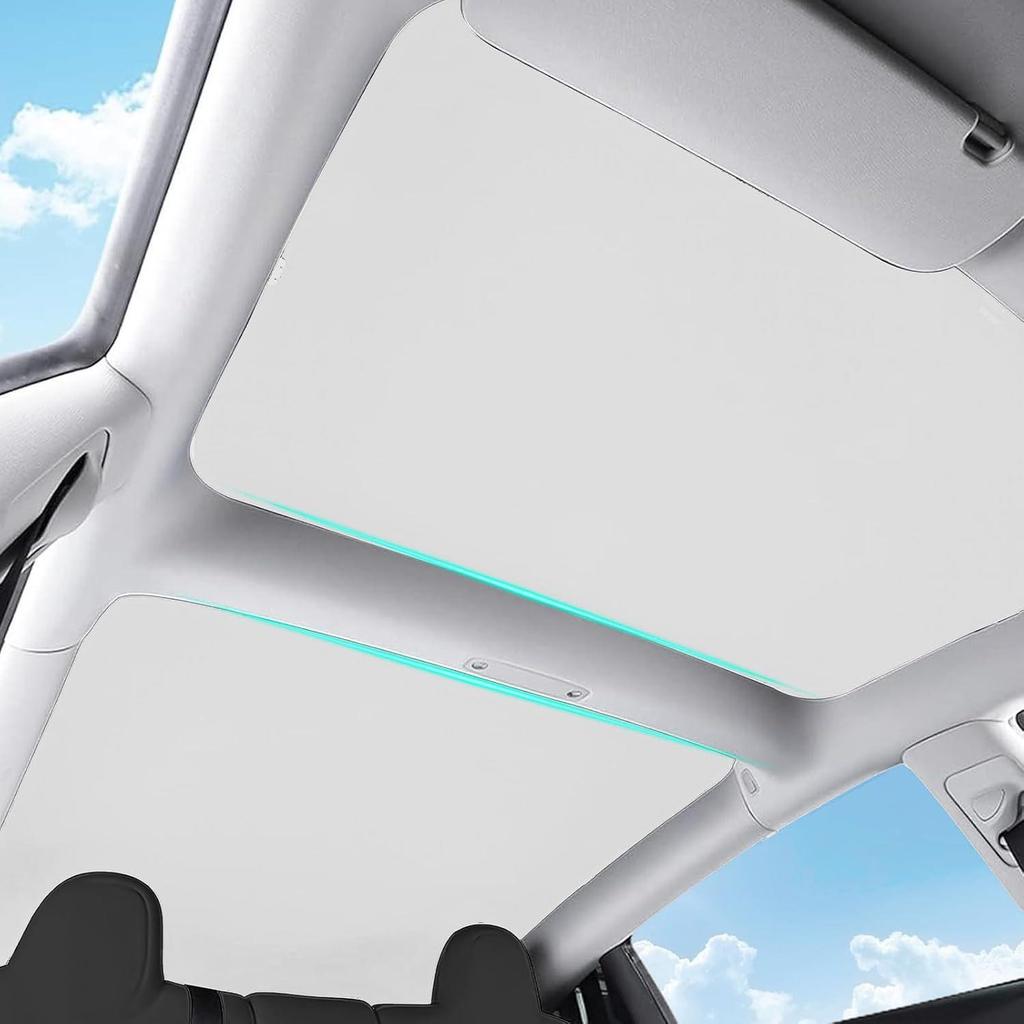 Tenda parasole e rete isolante termica per tetto apribile Tesla Model Y/3