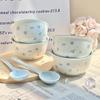 ZISIZ First Snow Ceramic Bowl & Spoon Set