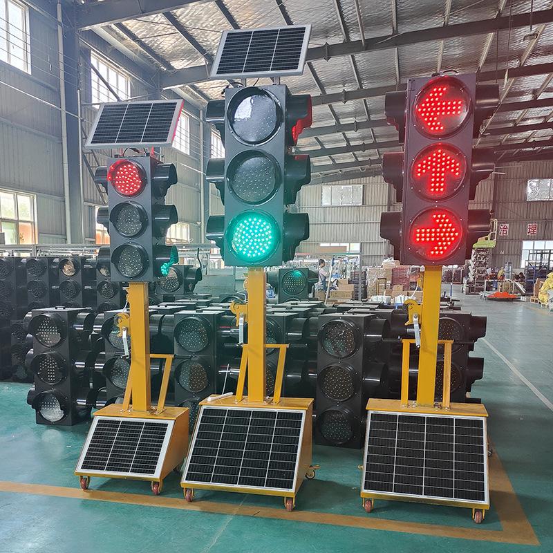 Portable Solar-Powered School Intersection Traffic Lights