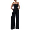 Fashion Choice Ladies Jumpsuit Wide Leg High Waist Deep V Neck Backless Sling Jumpsuit for Banquet