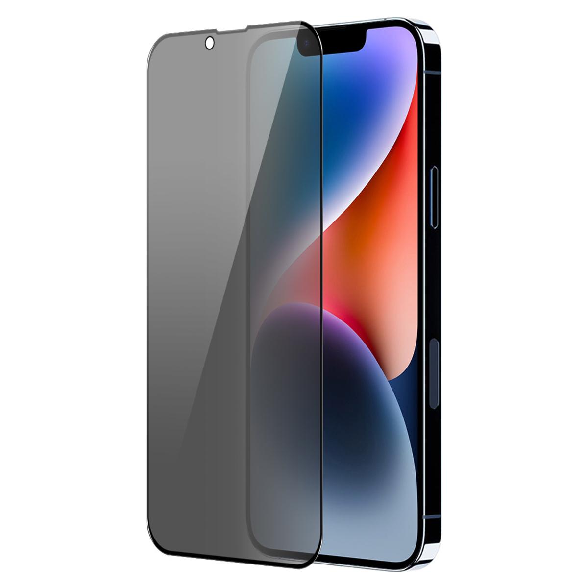 

ENKAY HAT PRINCE For iPhone 14 Plus Anti-Spy Screen Protector HD Clear Full Cover Silk Printing As Shown A