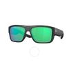 CoSta Del Mar Taxman Green Mirror Polarized GlaSS Square Men S SunGlaSSeS 6S9116 911602 59