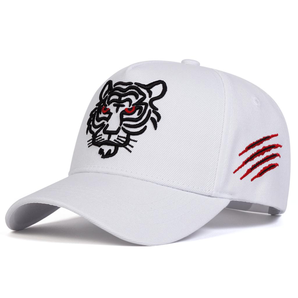 Unisex Tiger Embroidery Baseball Caps Spring and Autumn Outdoor Adjustable Casual Hats Sunscreen Hat Sports Cap