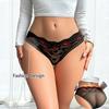 1pcs Black Low Waist Sexy Women's Panties Lip Print Design Fashion Style Sexy Lingerie Elegant Female Underwear Soft Lady Briefs