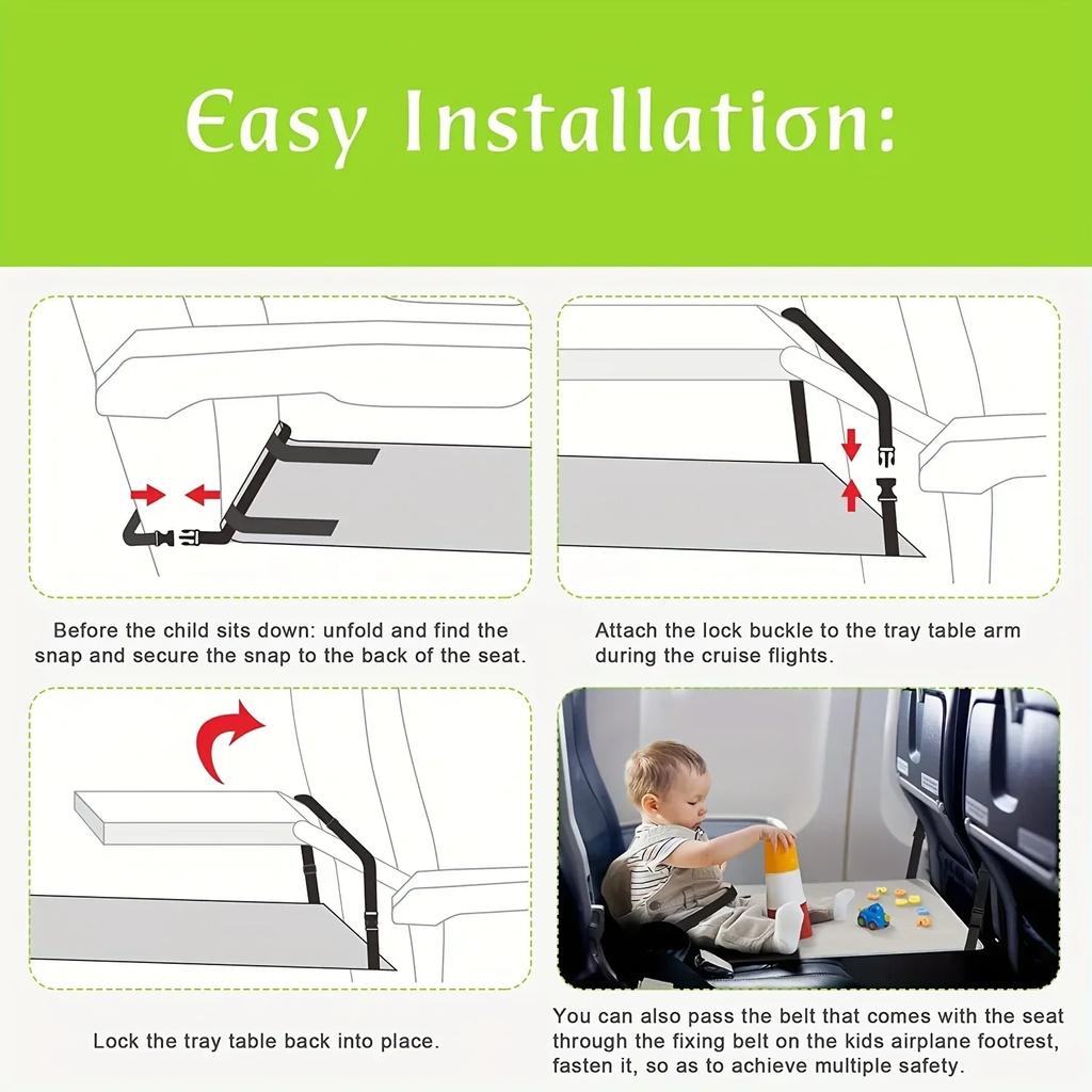 Zz,Kids Travel Airplane Bed Baby Pedals Bed Portable Travel Foot Rest Hammock Kids Bed Airplane Seat Extender Leg Rest For Kids