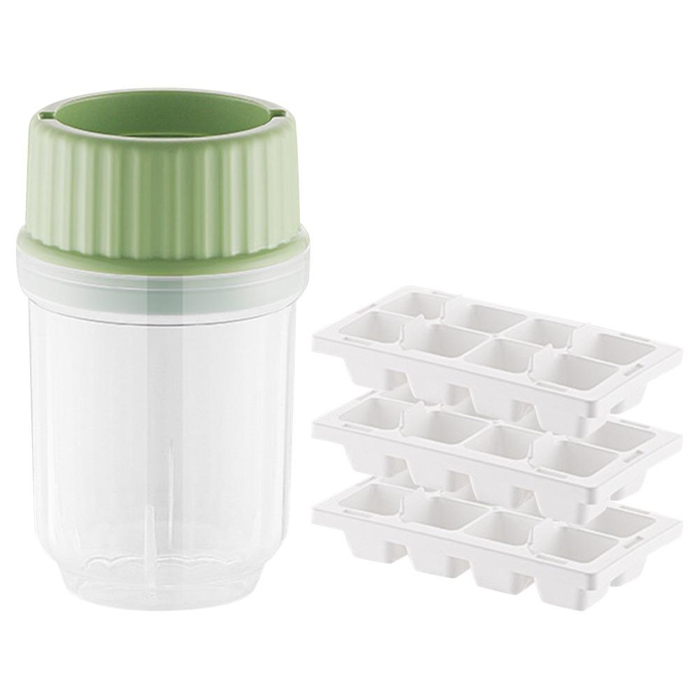 

High Quality Portable Twisted Ice Cube Mold DIY Transparent Rotating Ice Removal Multifunctional Instant Cup зелений