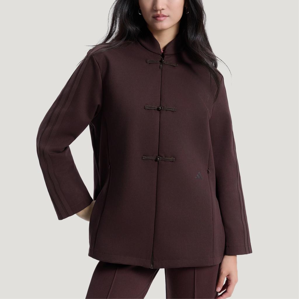 adidas FW25 Samuel Gui Yang Co-Created Suit New Chinese Style Sports Casual Loose Knit Jacket Women Jacket HY2112