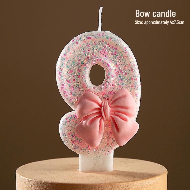 2025 Creative Lotus Birthday Number Candles for One-Year-Old Boys & Girls