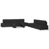 VidaXL Garden Furniture Set 7 Pcs Woven Resin Black