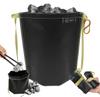 ZEN Camps Ash Carry Fire Extinguisher Bag, Small Size. Charcoal Disposal Bag, Waterproof, Self-standing, Heat-resistant, Flame-retardant, Compact, Lar