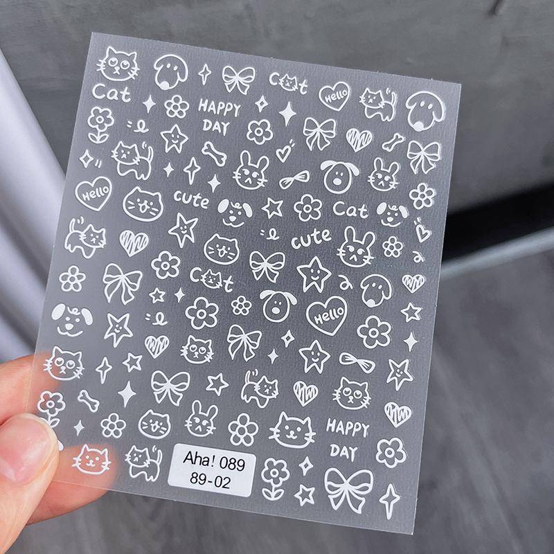 

3D Мультяшный Рельеф Граффити Наклейка для Ногтей Маленький Узор Декоративная Наклейка Наклейки для Нейл-арта Инструмент для Маникюра Шармы для Маникюра Декаль as the picture