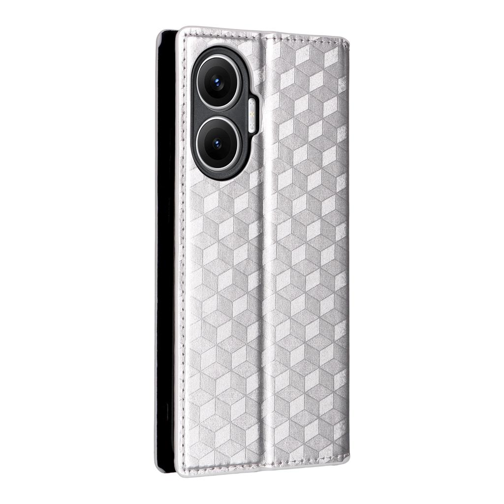 For Xiaomi Redmi Turbo 4 Pro 5G/Poco F7 5G Case Wallet Rhombus Imprinted Leather Phone Cover