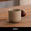 Ceramic Coffee Cup Wooden Handle with Disc Clay Espresso Cups Water Cup Breakfast Cups Teacup Milk Mug Flower Tea Mug Juice Mugs