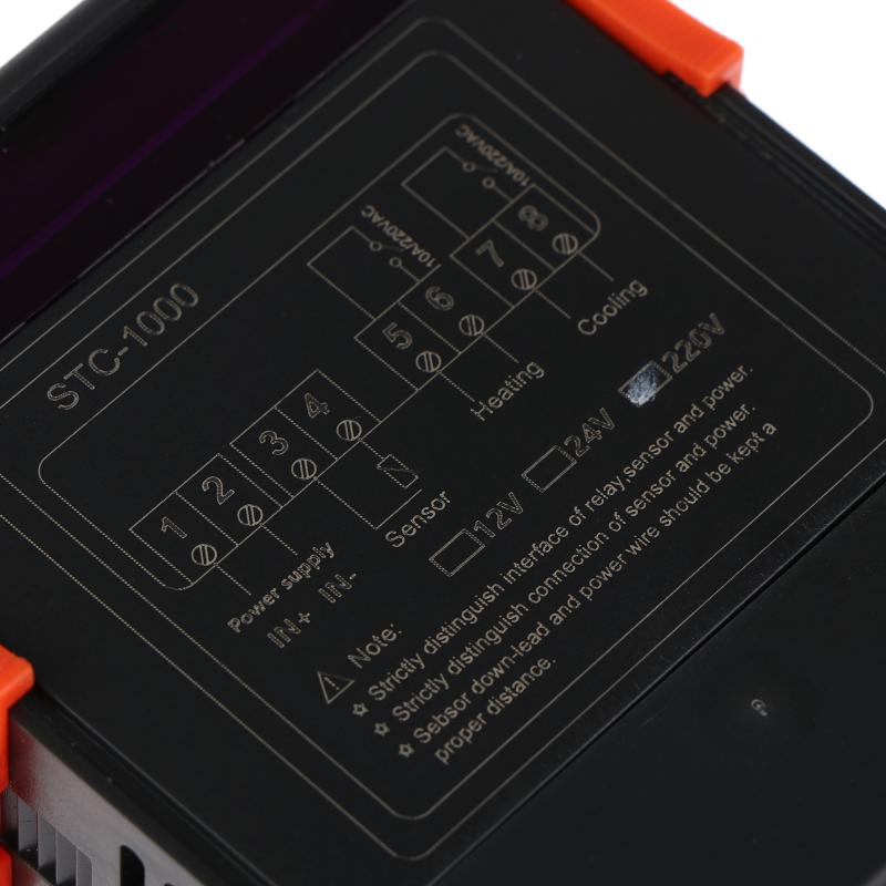 Digitaler Temperaturregler Thermostat Thermoregler Inkubator Relais LED 10A Heizen Kühlen Stc-1000 Stc 1000 220V