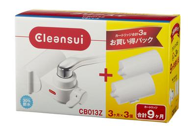 Mitsubishi Chemical Cleansui Water Body with 2 Domestically W131 X D100 X H59mm Purifier, Direct-to-faucet Type, Cartridges, CB013Z-WT, Made, White,