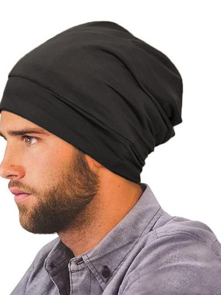 2025 Hot Spring and Autumn Winter Monochrome Practical Lining Color Ding Men and Women Pullover Cap Chemotherapy Cap