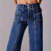 Womens Wide Leg Jeans Casual Baggy High Waisted Stretch Denim Pants
