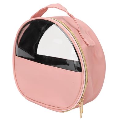 Borsa per Cosmetici Capacità Sufficiente Design Visibile Portatile Borsa da Toilette in Pelle PU per Crema Pennello Rossetto