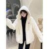 Imitation Fur Women's Imitation Lamb Wool Coat Autumn and Winter Light New Imitation Rex Rabbit Fur Top Fluffy Short