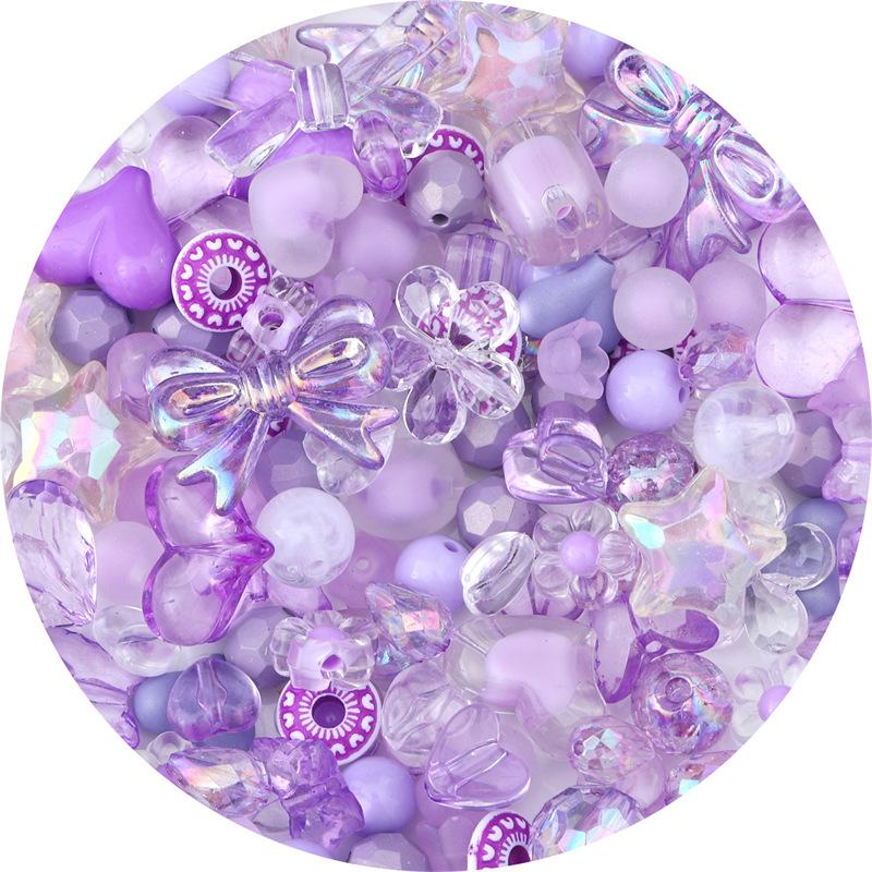 New Mixing Vintage Baroque Acrylic Beads Style Spring Color For Children DIY Handmade Bracelet Jewelry Making Accessories