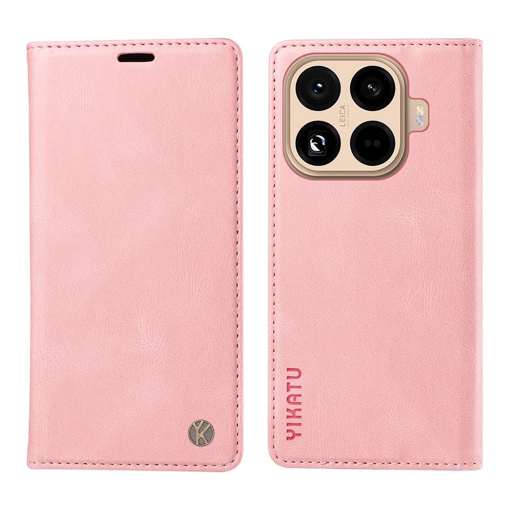 For Xiaomi 15T Pro Leather Cover YIKATU YK-004 Skin-Touch Wallet Phone Cases