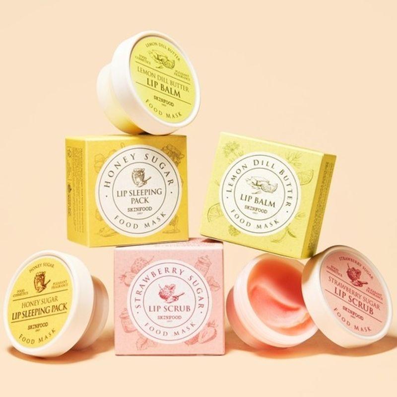 [Lip Care Set] Choose 2 of 3 Food Mask Lip Products (Eco Pouch Included)