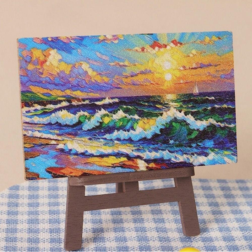 Plastic Dollhouse Miniature Beach Chair Mini Doll Furniture Chair For OB11 Doll