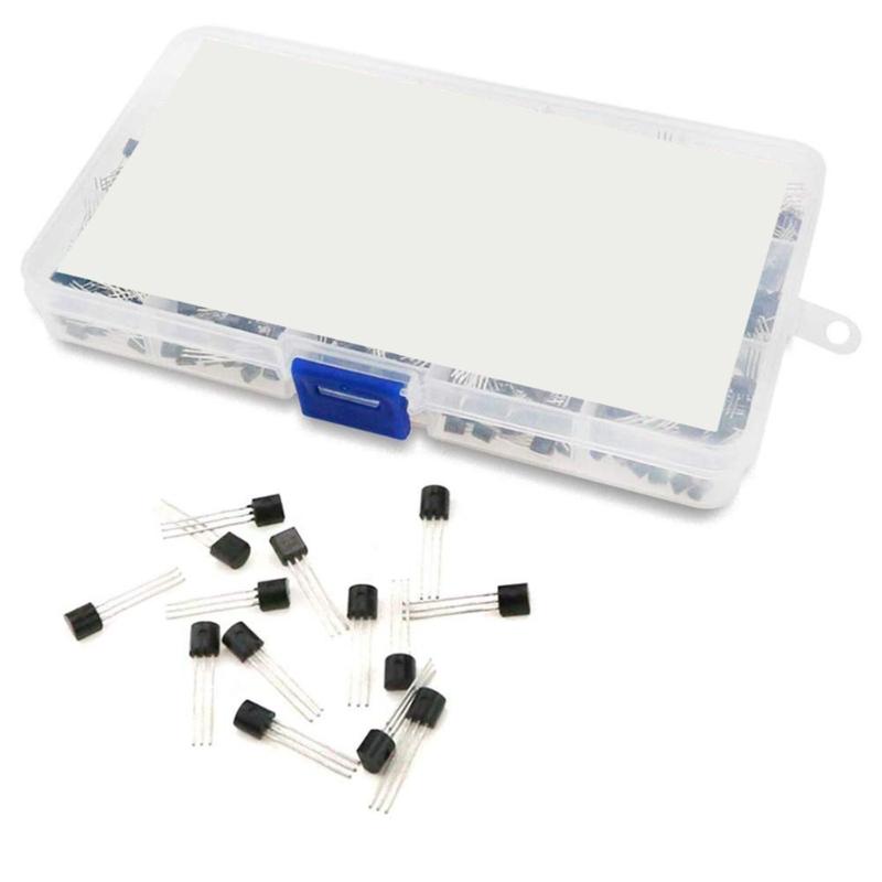 15 Values Power Transistor Variety Pack 675pcs/1Box High Current 2N222-S9018 NPN Components For Electronics Projects
