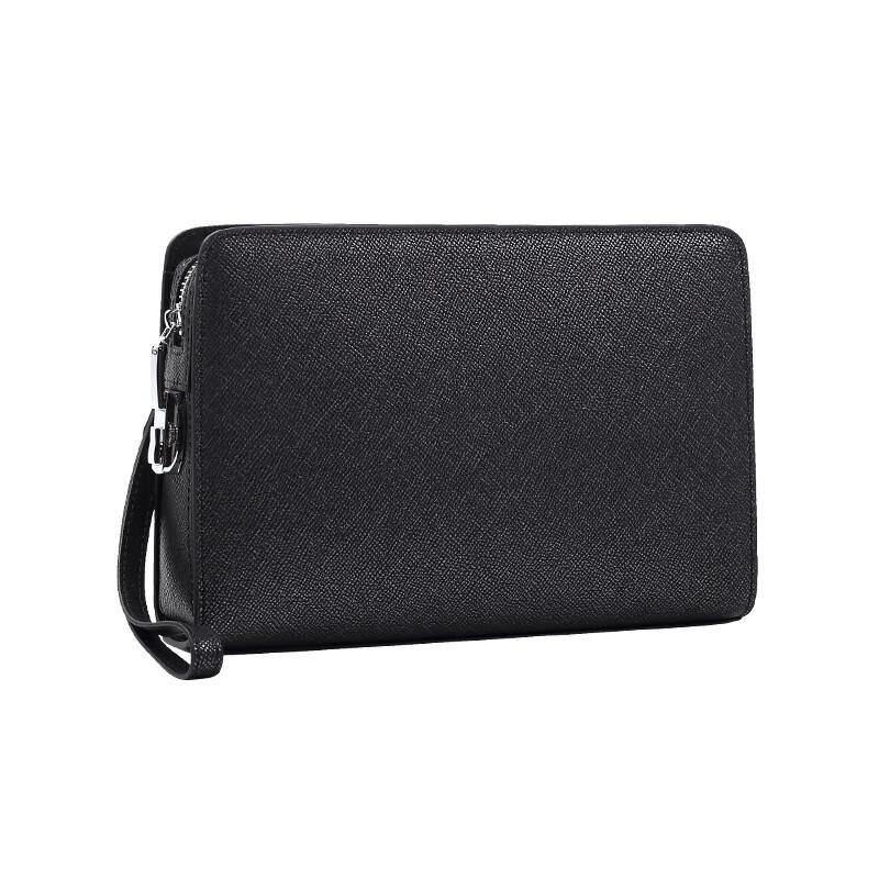 SCHWARZETIENNE Men s Genuine Leather Business Clutch Bag