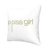 Go Piss Girl Square Pillowcase Pillow Cover Cushion Zip Decorative Comfort Throw Pillow for Home Living Room