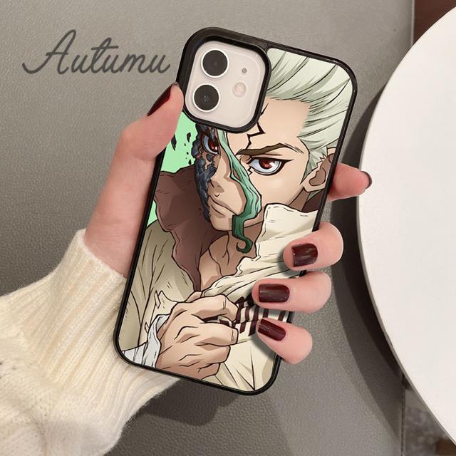 Ishigami Senku Dr. Stein Telefon Fall für iPhone 11 12 13 14 Pro Max mini X XR XS SE 2020 6S 7 8 Plus samsung Galaxy S21 S22 Abdeckung