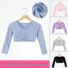 Girls' Long Sleeve Dance Shawl Top for Autumn/Winter Ballet