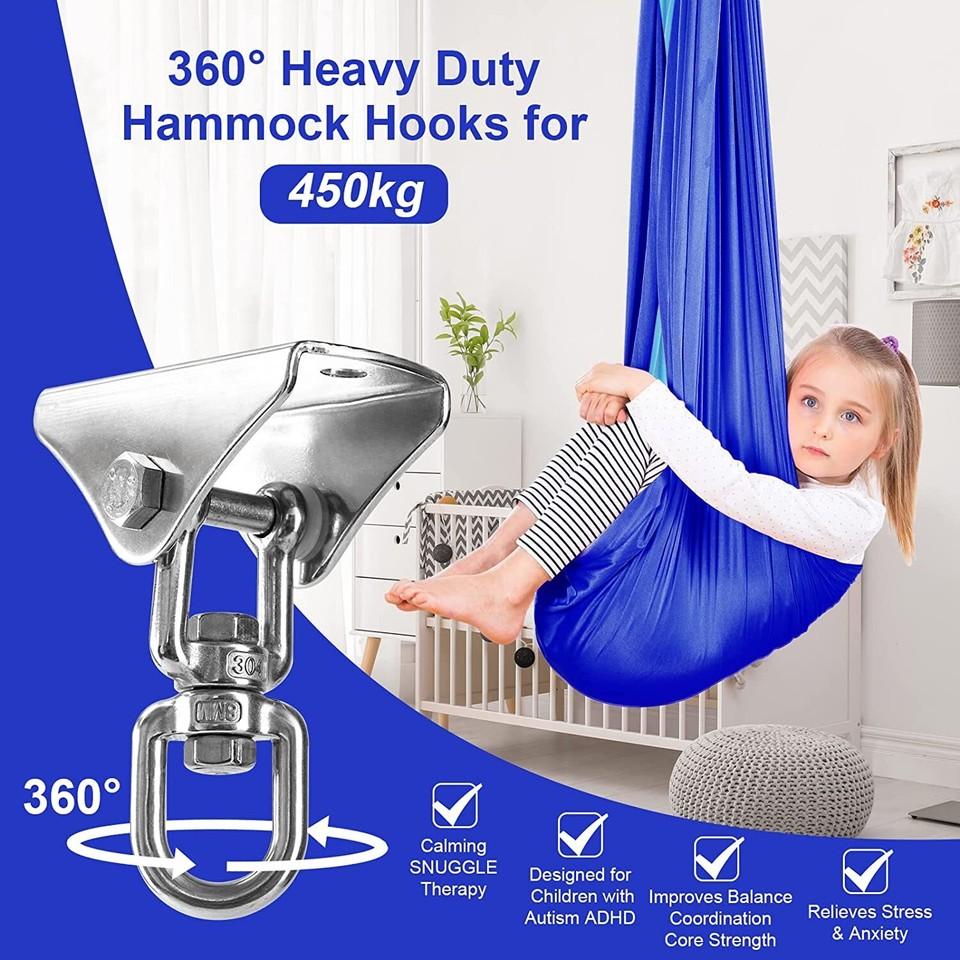 Therapy Swing Hammock Double Swing Cloth Kids Gifts for Autism
